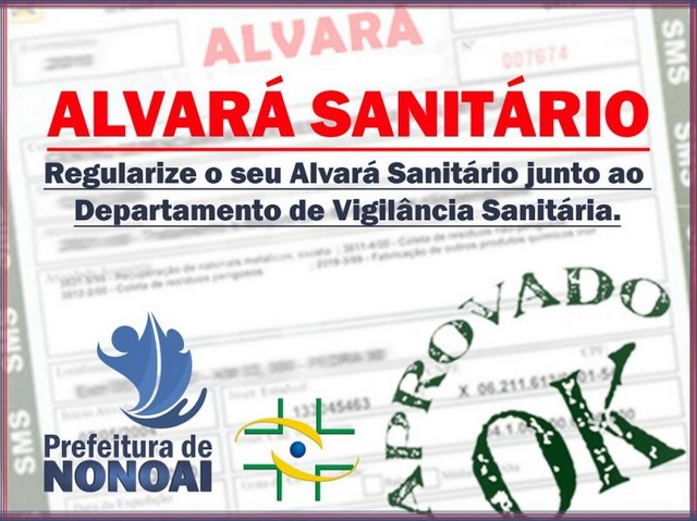 Alvara sanitario para alimentos